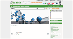 Desktop Screenshot of matrixscientific.com