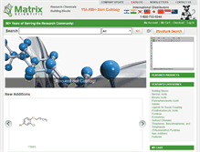Tablet Screenshot of matrixscientific.com